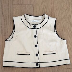 OAK + FORT contrast sweater vest